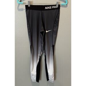Nike Pro Hypercool Tights Women's XL Black White Ombre
